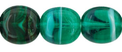 Beveled Ovals 10 x 9mm : HurriCane Glass - Chlorastrolite