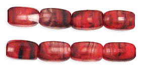 Rectangles 3/5mm : HurriCane Glass - Crystal/Red/Jet