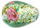 Silver Foil Flowers 14 x 9mm - Teardrop : Lt Green