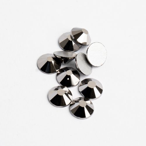 Crystal Lane Flat Back Rhinestones ss12 (3mm) - Hematite