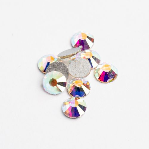 Crystal Lane Flat Back Rhinestones ss12 (3mm) - Crystal AB