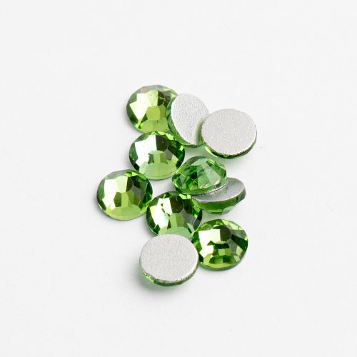 Crystal Lane Flat Back Rhinestones ss16 (4mm) - Peridot