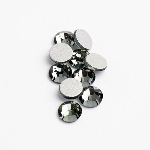 Crystal Lane Flat Back Rhinestones ss16 (4mm) - Black Diamond