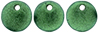 Lentils 6mm : Chrome - Emerald Green