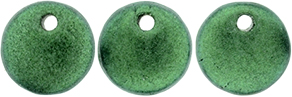 Lentils 6mm : Chrome - Emerald Green