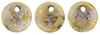 Lentils 6mm : Luster - Opaque Gold/Smoky Topaz