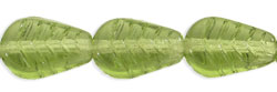 Vintage Style Leaves 12 x 8mm : Olivine