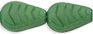 Vintage Style Leaves 12 x 8mm : Opaque Green