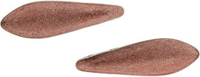 CzechMates Two Hole Daggers 16 x 5mm : ColorTrends: Saturated Metallic Grenadine