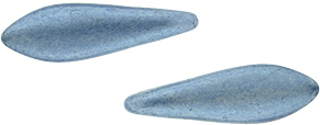 CzechMates Two Hole Daggers 16 x 5mm : ColorTrends: Saturated Metallic Neutral Gray