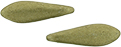 CzechMates Two Hole Daggers 16 x 5mm : ColorTrends: Saturated Metallic Golden Lime