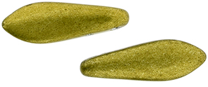 CzechMates Two Hole Daggers 16 x 5mm : ColorTrends: Saturated Metallic Meadowlark