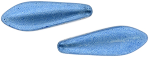 CzechMates Two Hole Daggers 16 x 5mm : ColorTrends: Saturated Metallic Little Boy Blue