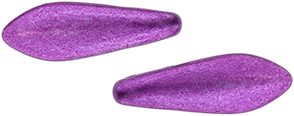 CzechMates Two Hole Daggers 16 x 5mm : ColorTrends: Saturated Metallic Spring Crocus