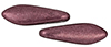 CzechMates Two Hole Daggers 16 x 5mm : ColorTrends: Saturated Metallic Red Pear