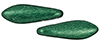 CzechMates Two Hole Daggers 16 x 5mm : ColorTrends: Saturated Metallic Martini Olive