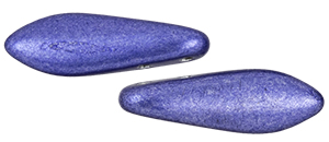 CzechMates Two Hole Daggers 16 x 5mm : ColorTrends: Saturated Metallic Ultra Violet