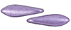 CzechMates Two Hole Daggers 16 x 5mm : ColorTrends: Saturated Metallic Crocus Petal