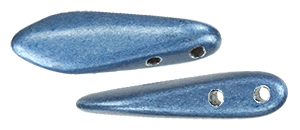 CzechMates Two Hole Daggers 16 x 5mm : ColorTrends: Saturated Metallic Bluestone