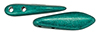 CzechMates Two Hole Daggers 16 x 5mm : ColorTrends: Saturated Metallic Forest Biome