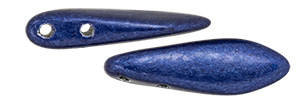 CzechMates Two Hole Daggers 16 x 5mm : ColorTrends: Saturated Metallic Evening Blue