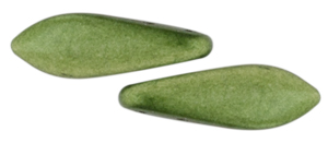 CzechMates Two Hole Daggers 5/16mm : ColorTrends: Sueded Gold Fern