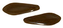 CzechMates Two Hole Daggers 16 x 5mm : Chocolate Brown