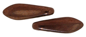 CzechMates Two Hole Daggers 16 x 5mm : Dk Bronze