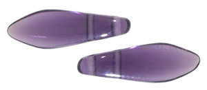 CzechMates Two Hole Daggers 16 x 5mm : Tanzanite
