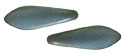 CzechMates Two Hole Daggers 16 x 5mm : Matte - Iris - Brown