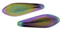 CzechMates Two Hole Daggers 16 x 5mm : Iris - Purple