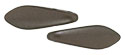 CzechMates Two Hole Daggers 16 x 5mm : Pearl Coat - Bistre