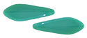 CzechMates Two Hole Daggers 16 x 5mm : Persian Turquoise