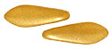 CzechMates Two Hole Daggers 16 x 5mm : Matte - Metallic Goldenrod