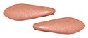 CzechMates Two Hole Daggers 16 x 5mm : Matte - Metallic Copper