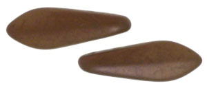 CzechMates Two Hole Daggers 16 x 5mm : Matte - Dk Bronze
