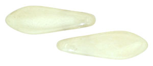 CzechMates Two Hole Daggers 16 x 5mm : Luster - Opaque Champagne