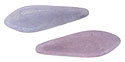 CzechMates Two Hole Daggers 16 x 5mm : Luster - Opaque Amethyst
