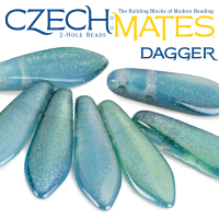 CzechMates Two Hole Daggers 16 x 5mm