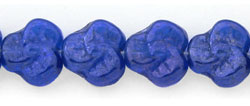 Flat Pansy 9mm : Luster - Med Sapphire