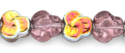 Flat Pansy 9mm : Lt Amethyst - Vitral