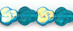 Flat Pansy 9mm : Teal AB