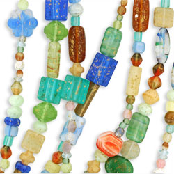 Strung Pressed Bead Mixes : Traveler's Treasure Mix