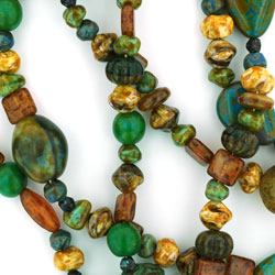 Strung Pressed Bead Mixes : Desert Jewel Mix