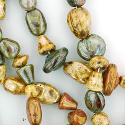 Strung Pressed Bead Mixes : Summer Harvest Mix