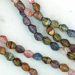 Strung Pressed Bead Mixes : Pinch Beads 5/3mm - Luster Mix .5m