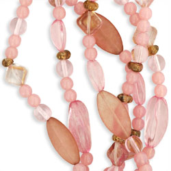 Strung Pressed Bead Mixes : Fairy Rose Mix