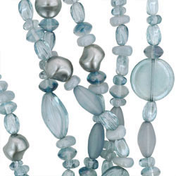 Strung Pressed Bead Mixes : Mist Mix