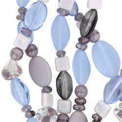 Strung Pressed Bead Mixes : Lilac Mix