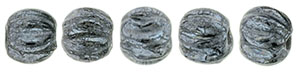 Melon Round 3mm : Hematite